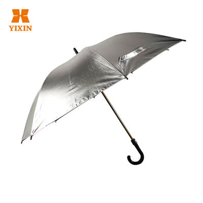 23 Inch 8k All Fiber Creative Golf Umbrella Reflective Straight Umbrella