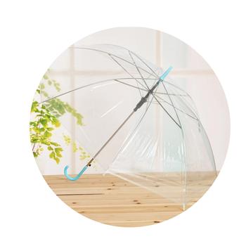Long Handle Color Transparent Umbrella With Factory Price